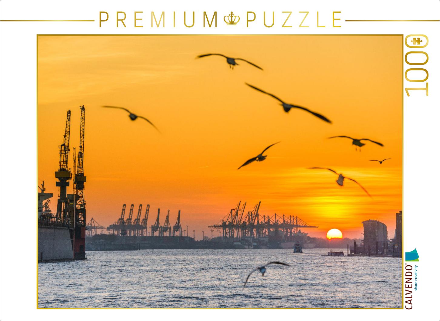 Sonnenuntergang an der Elbe