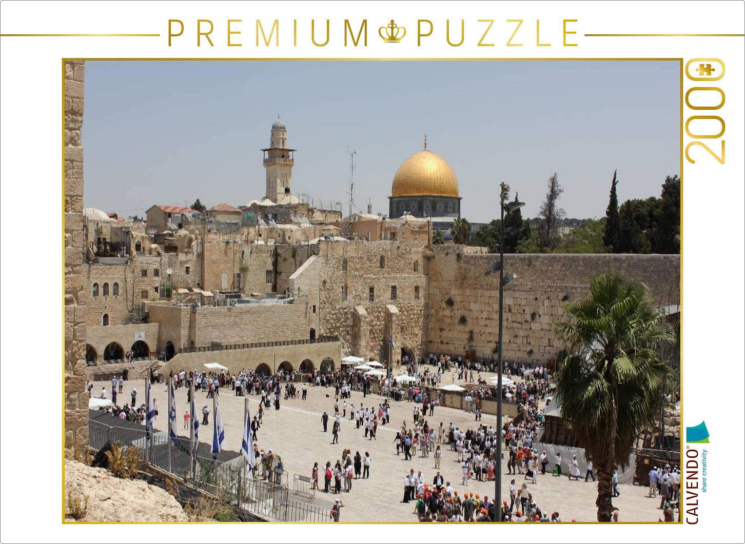 Altstadt von Jerusalem mit Klagemauer und Felsendom