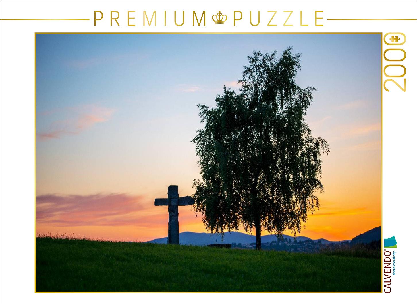 Kreuz im Sonnenuntergang