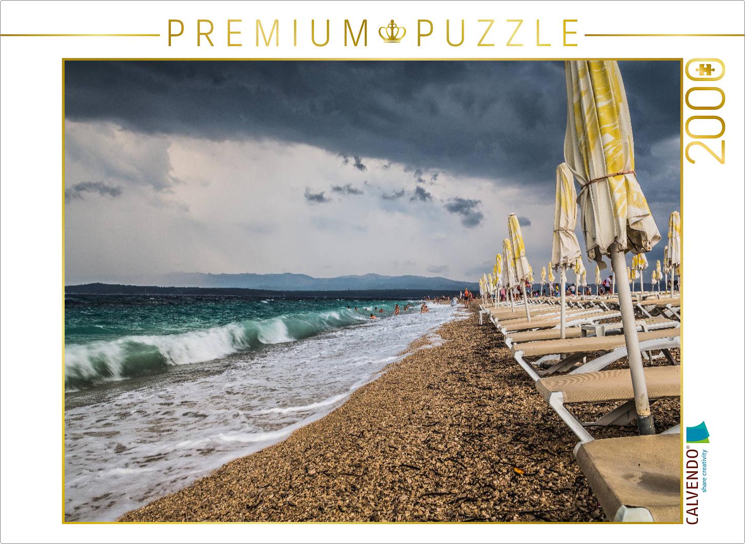 Baden am goldenen Horn (Zlatni Rat) auf der Insel Brac