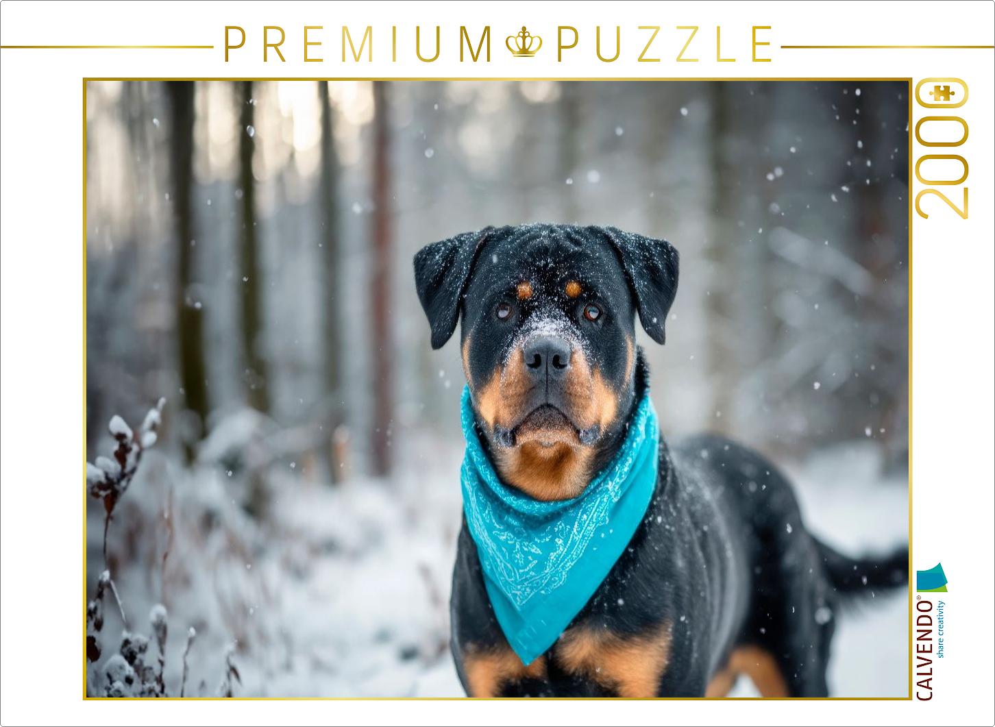 Rottweiler - Imposanter Begleiter im Schnee