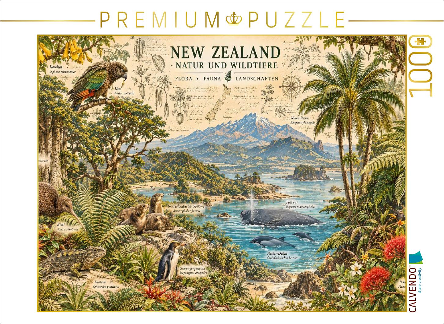 Naturhistorischer Atlas von Neuseeland
