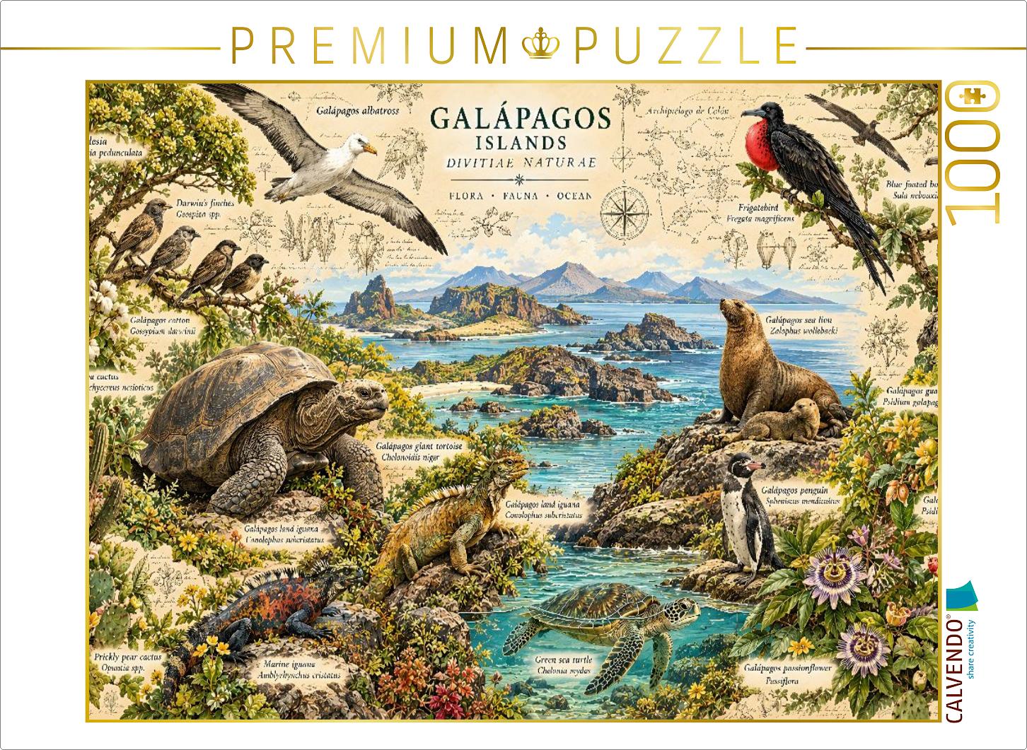 Naturhistorischer Atlas von Galapagos