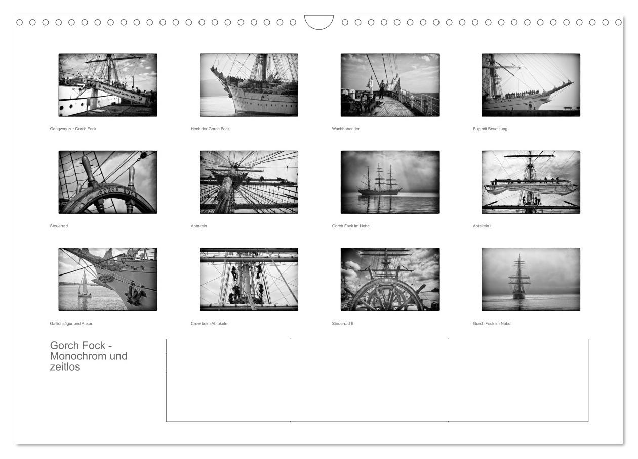 Gorch Fock - Monochrom und zeitlos