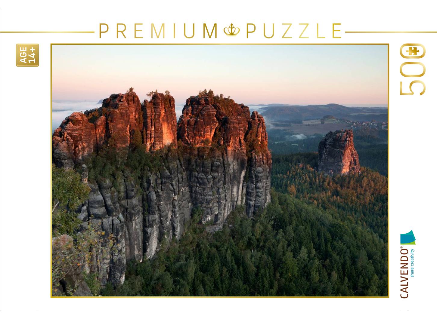 Schrammsteine im ersten Licht