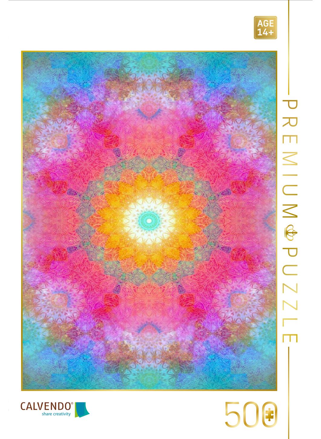 Feines Regenbogen Mandala