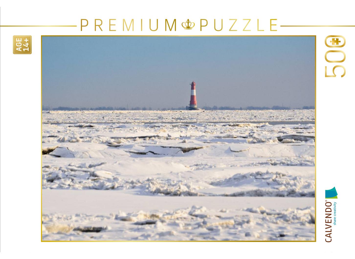 Leuchtturm Arngast im Winter