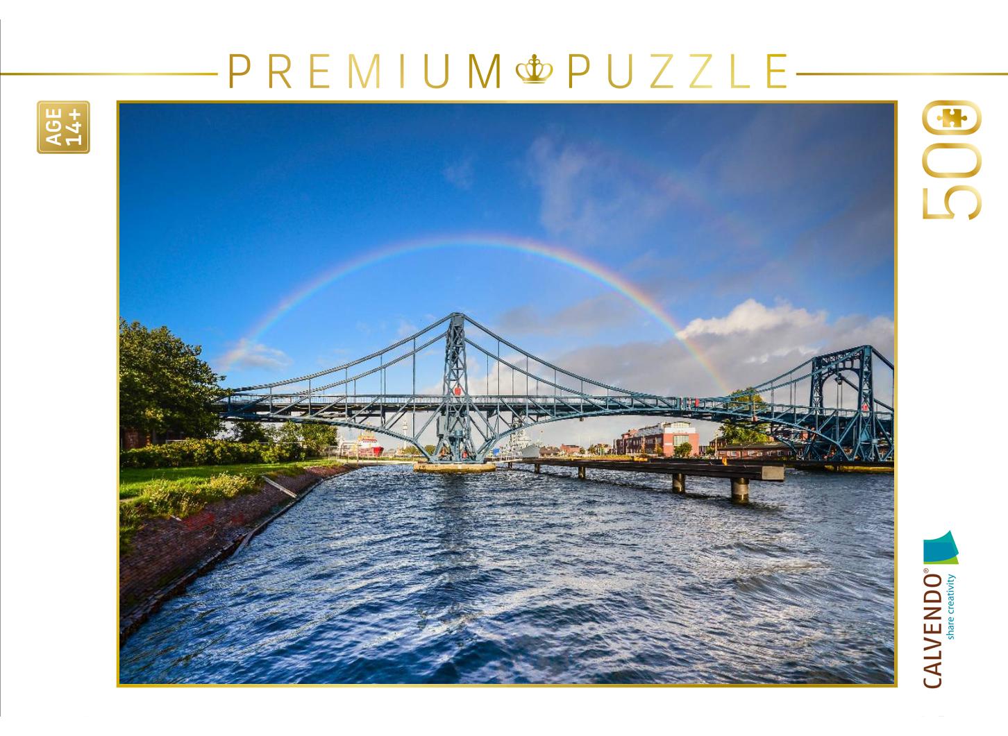 Kaiser-Wilhelm-Brücke mit Regenbogen