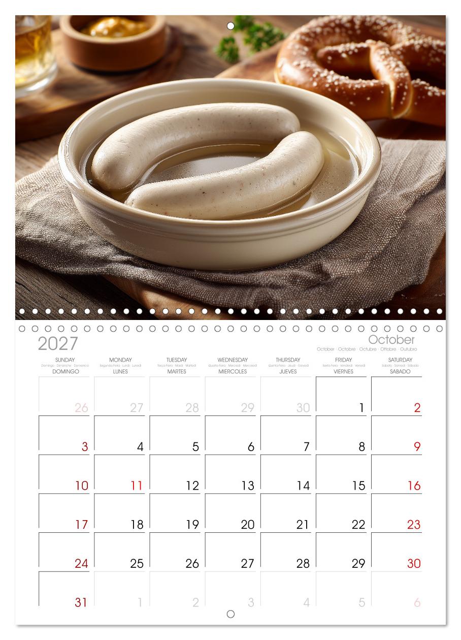 Bayrische Weißwurst - Traditioneller Küchenkalender für Genießer