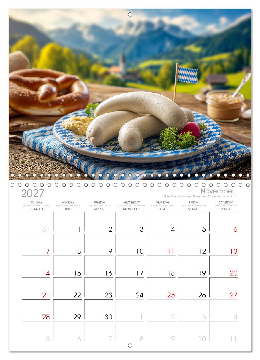 Bayrische Weißwurst - Traditioneller Küchenkalender für Genießer