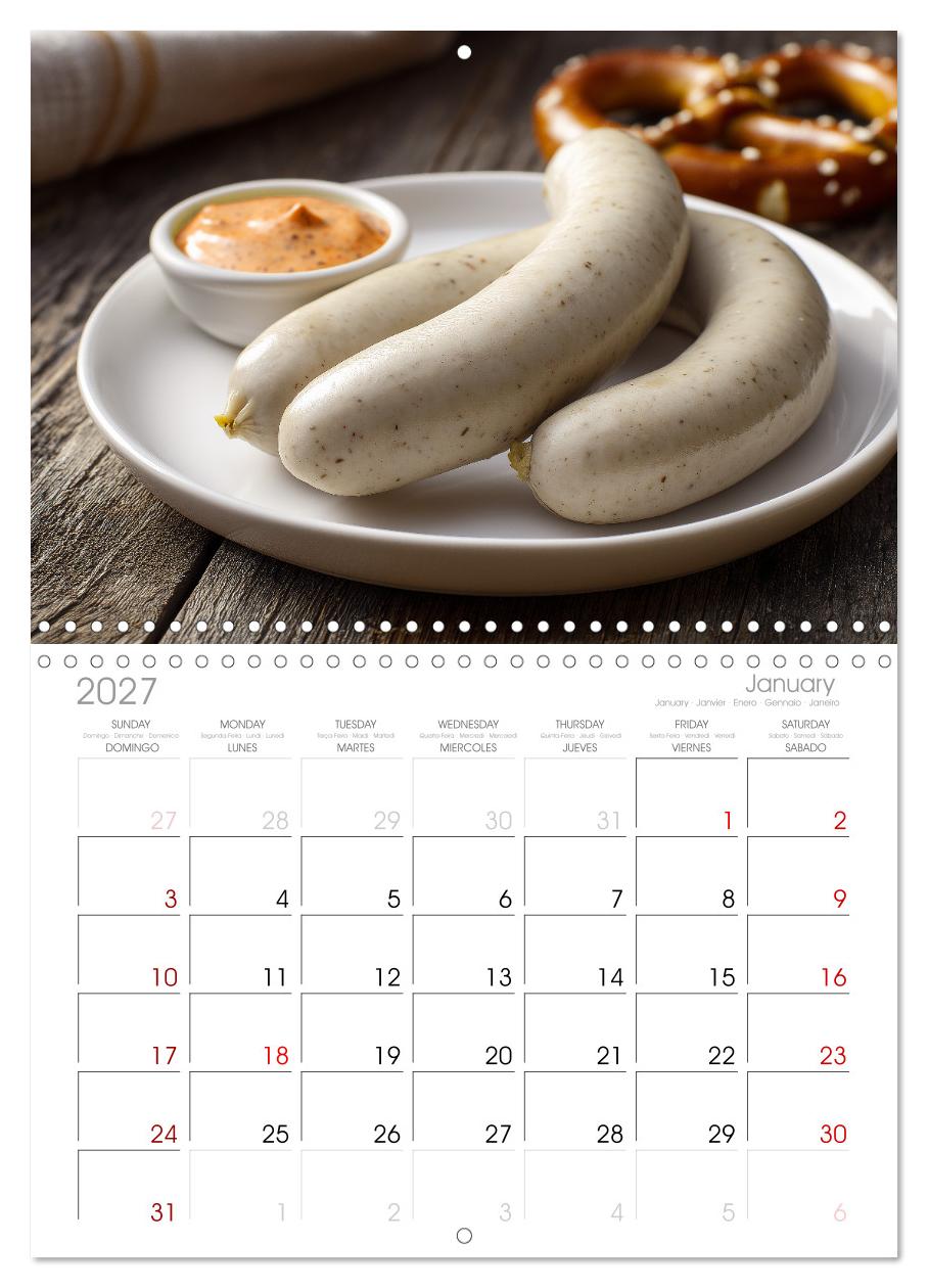 Bayrische Weißwurst - Traditioneller Küchenkalender für Genießer