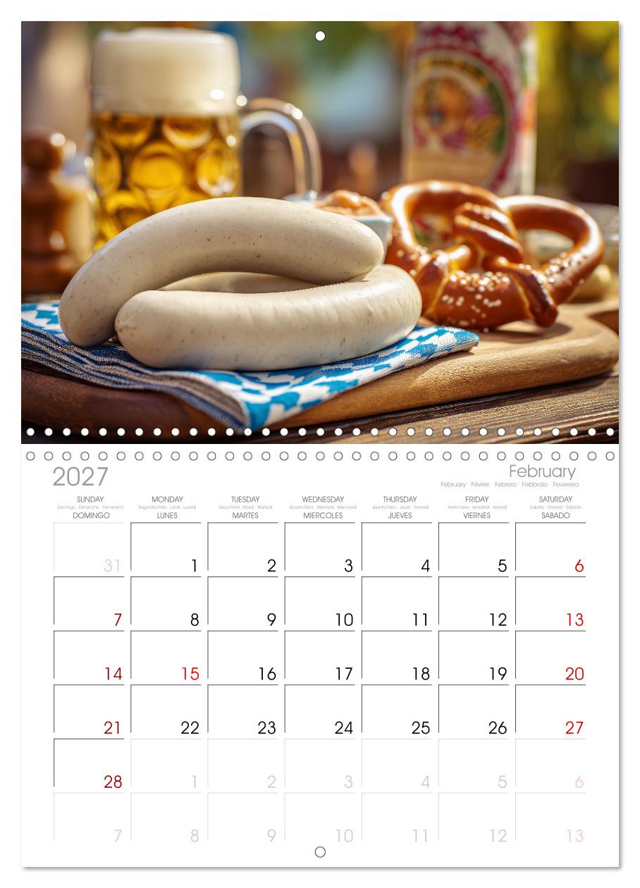 Bayrische Weißwurst - Traditioneller Küchenkalender für Genießer