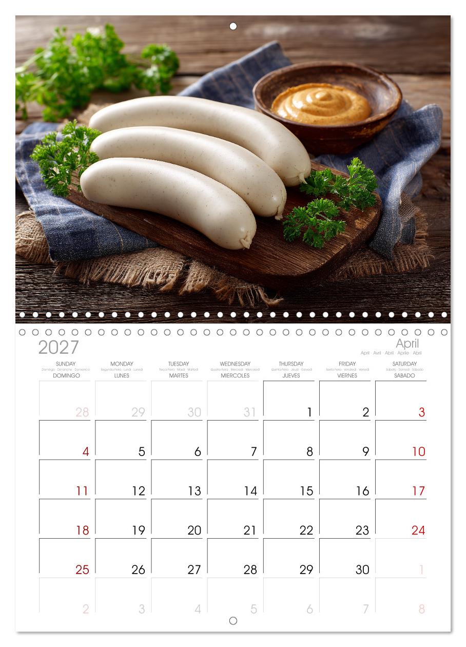 Bayrische Weißwurst - Traditioneller Küchenkalender für Genießer