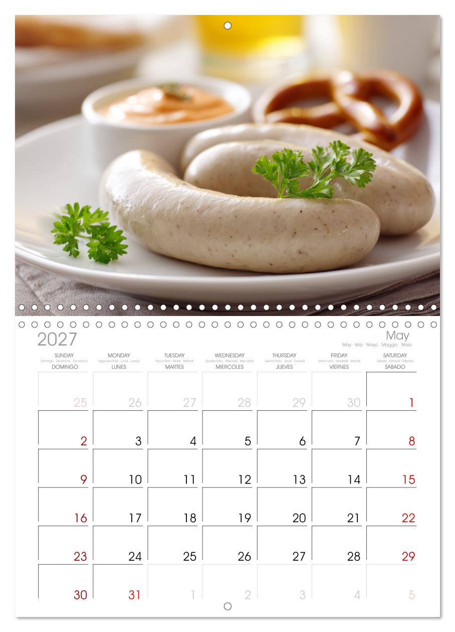 Bayrische Weißwurst - Traditioneller Küchenkalender für Genießer