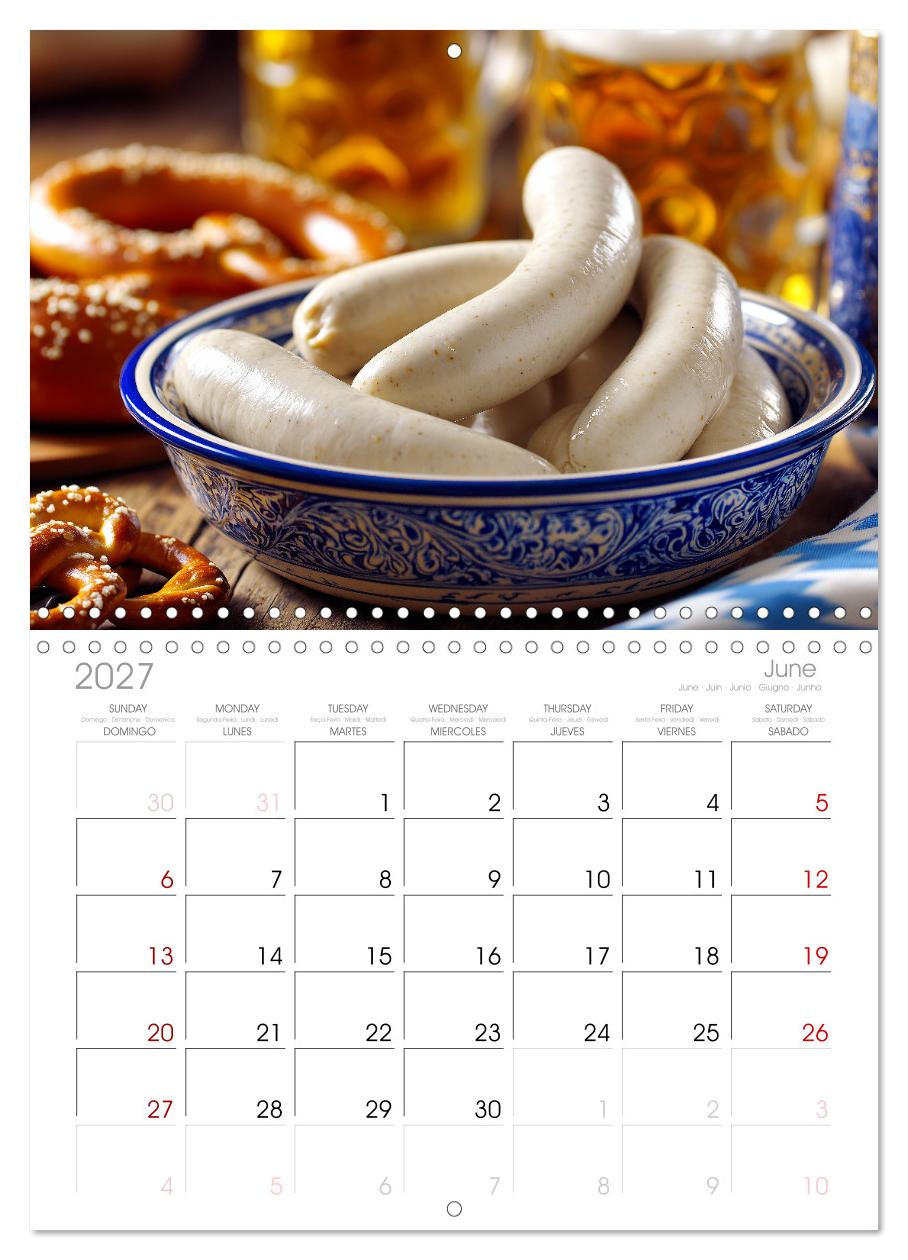 Bayrische Weißwurst - Traditioneller Küchenkalender für Genießer