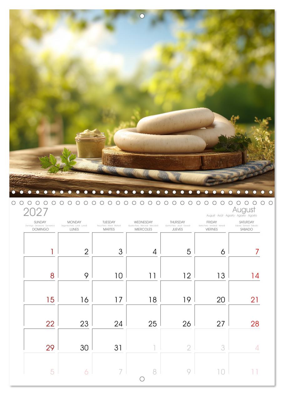 Bayrische Weißwurst - Traditioneller Küchenkalender für Genießer
