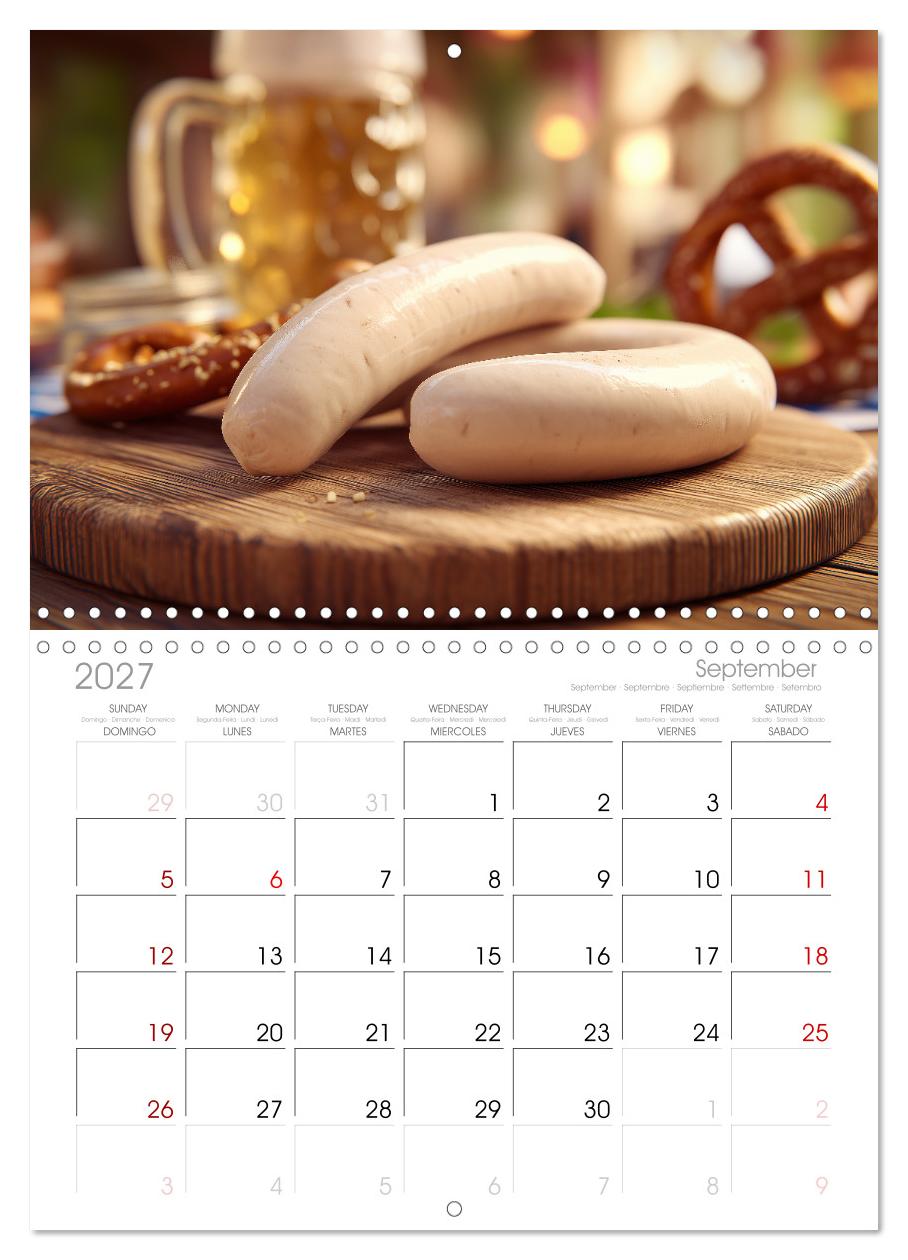 Bayrische Weißwurst - Traditioneller Küchenkalender für Genießer