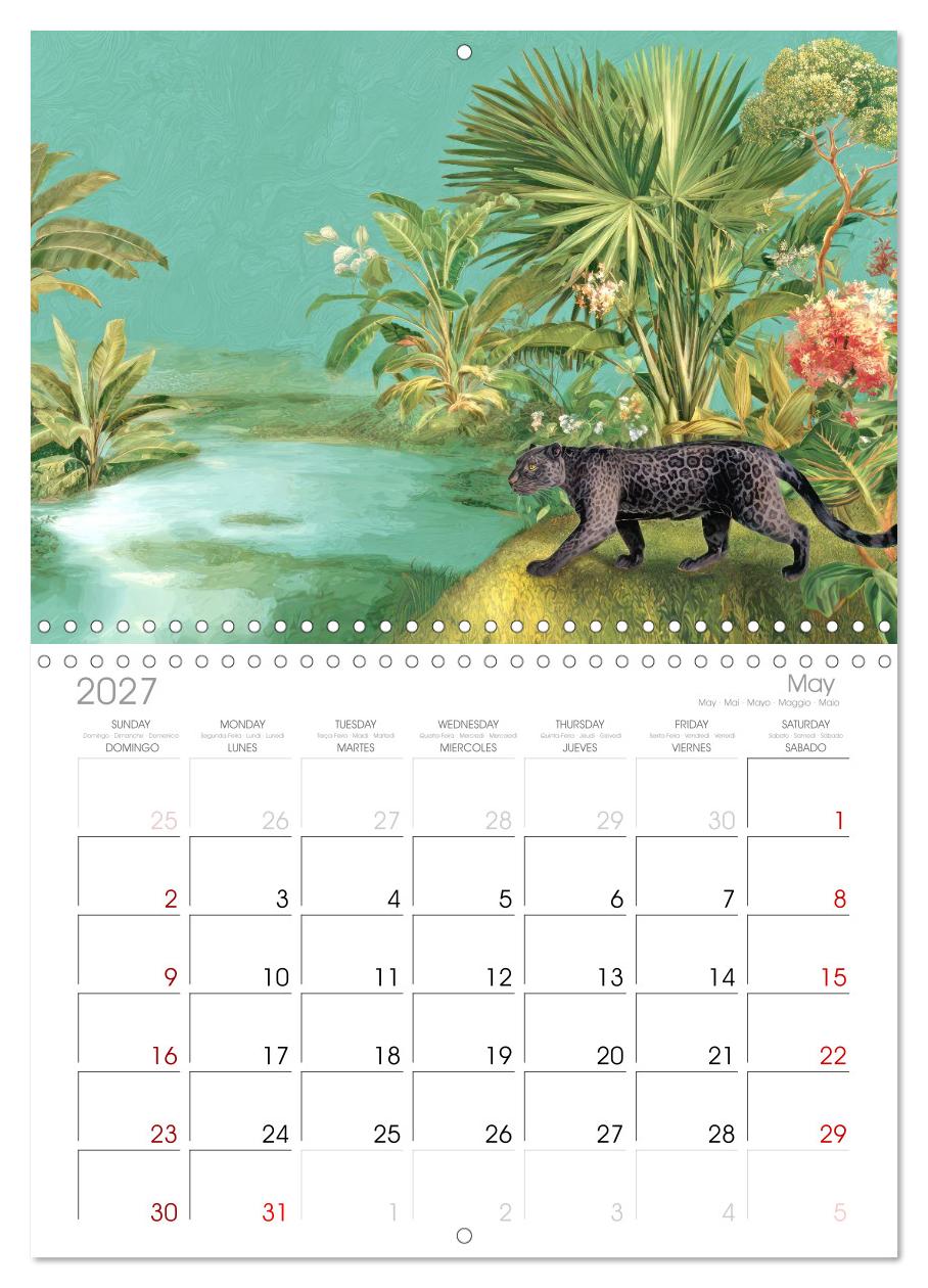 Exotische Pflanzenwelt - Illustrationen