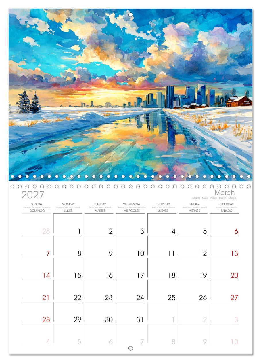 Kanada in Farben. Aquarelle zwischen Skyline und Wildnis