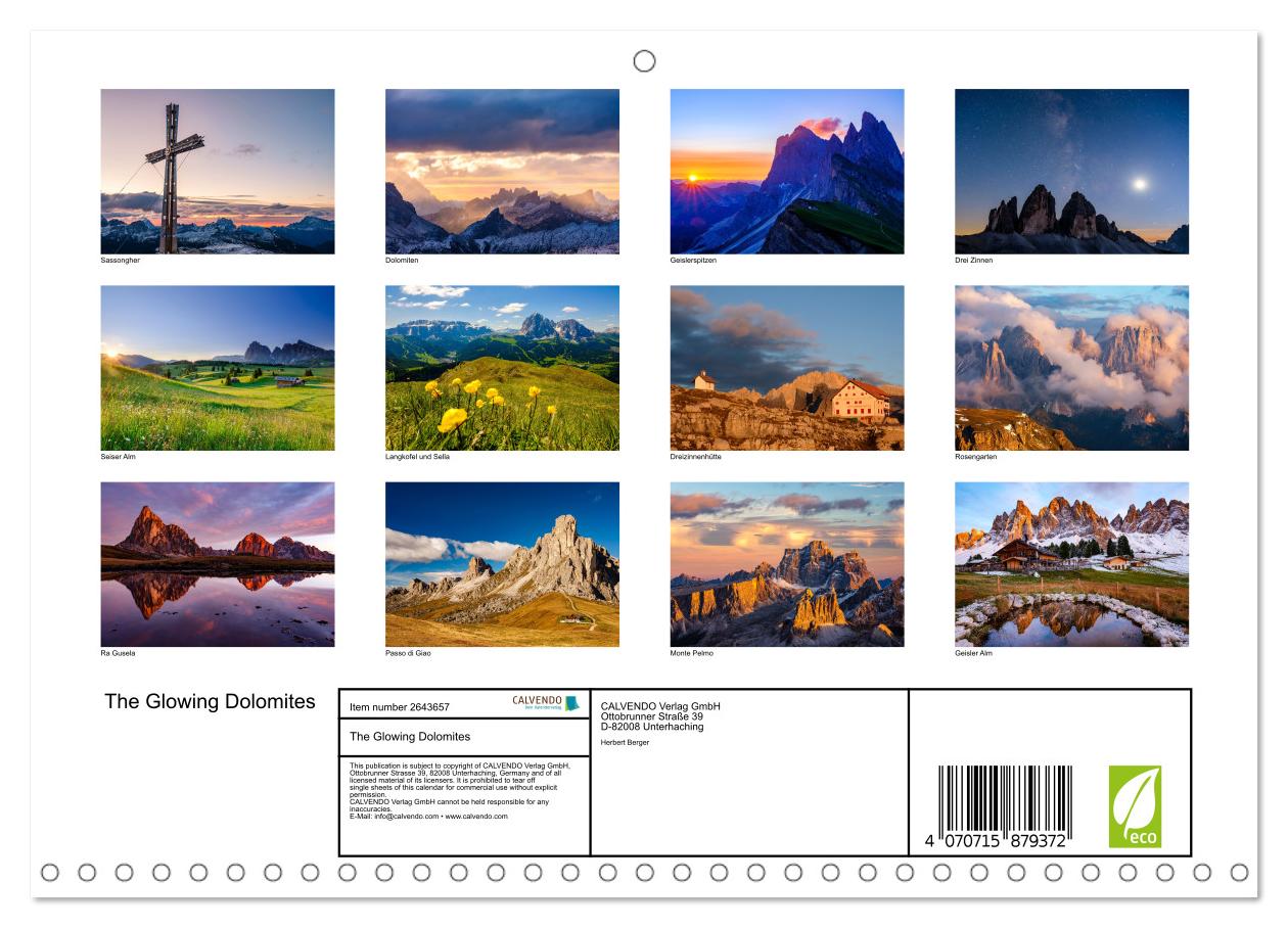 Leuchtende Dolomiten