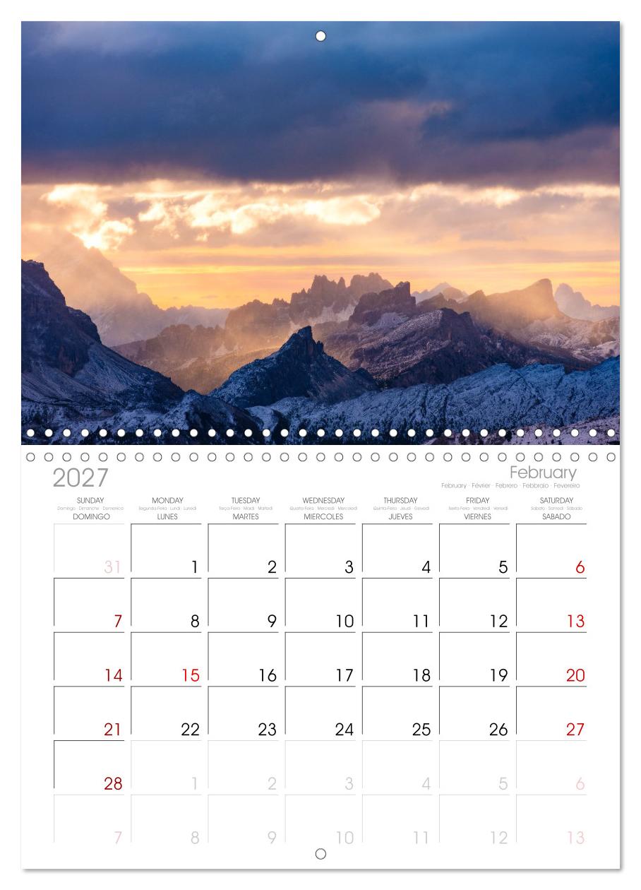 Leuchtende Dolomiten