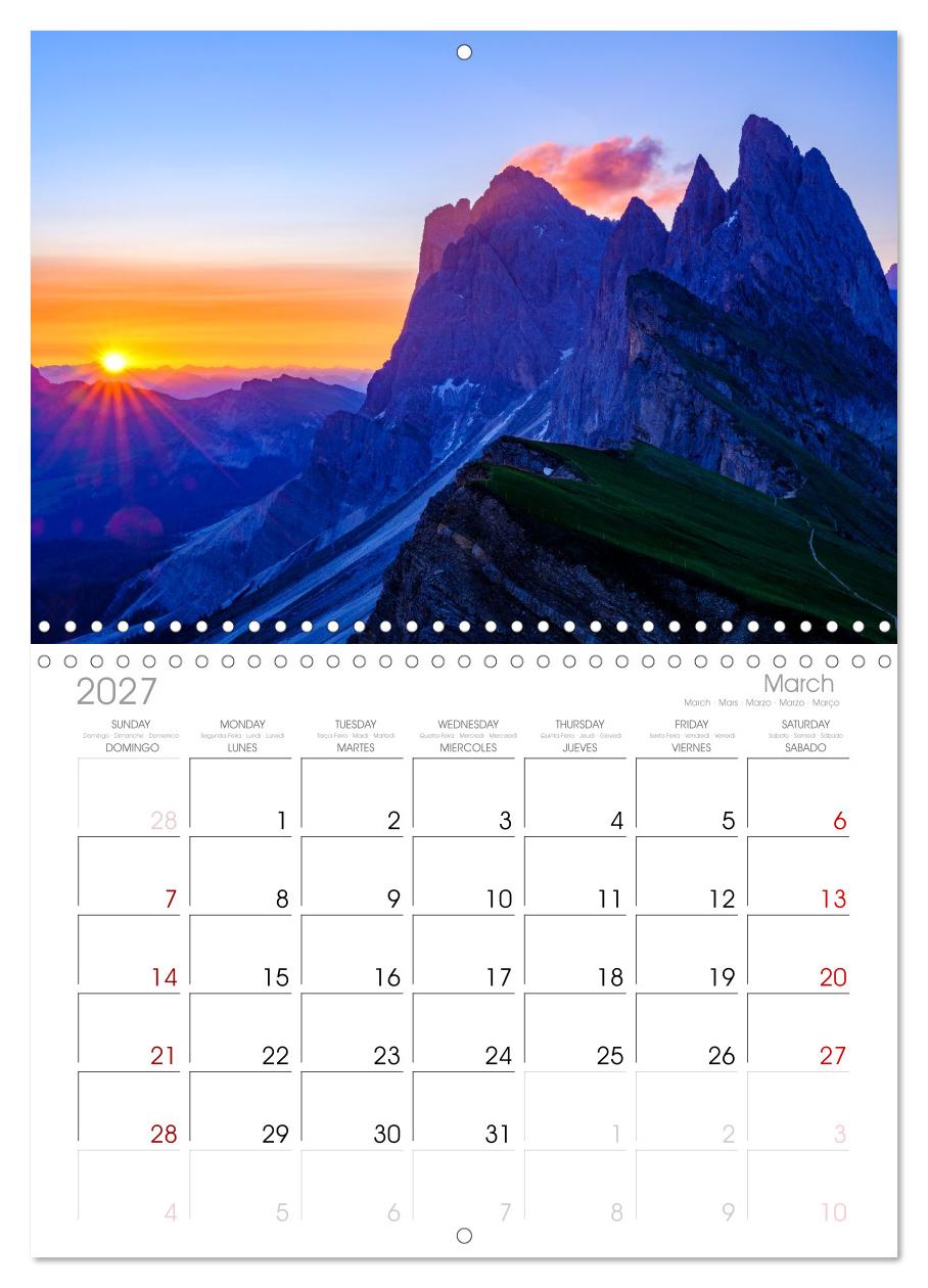 Leuchtende Dolomiten