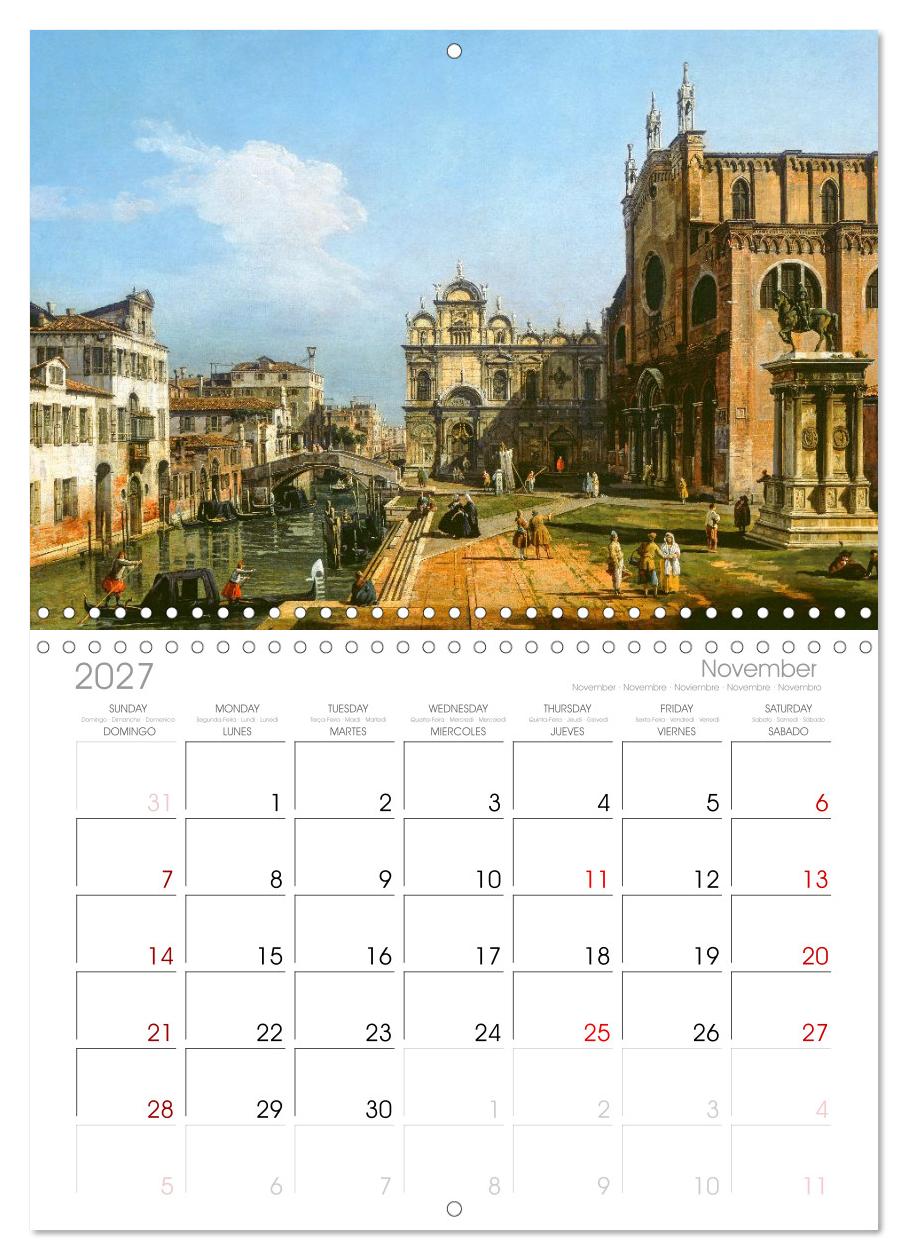 Venedig - Gemälde aus drei Jahrhunderten. Kunstkalender