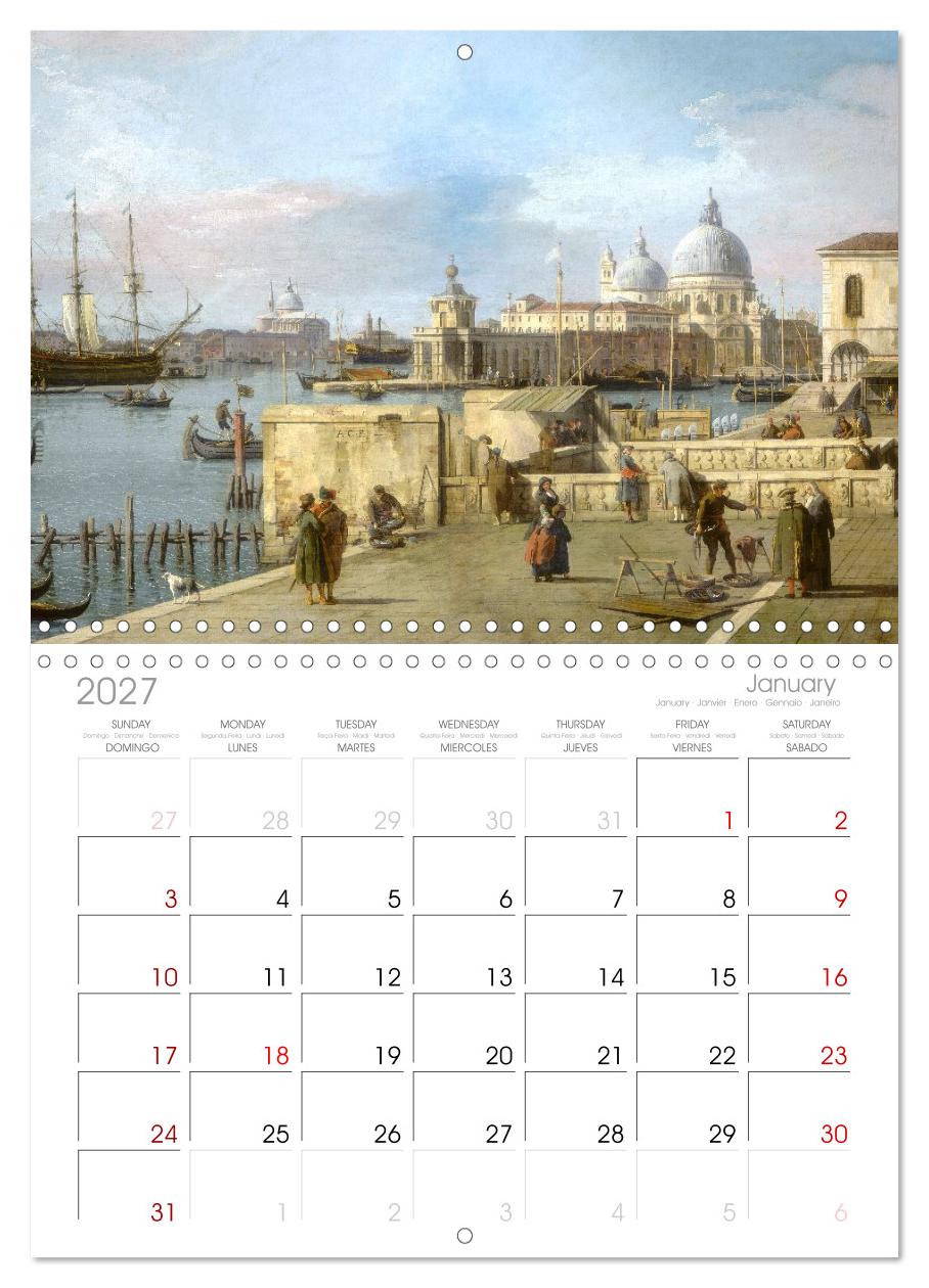 Venedig - Gemälde aus drei Jahrhunderten. Kunstkalender