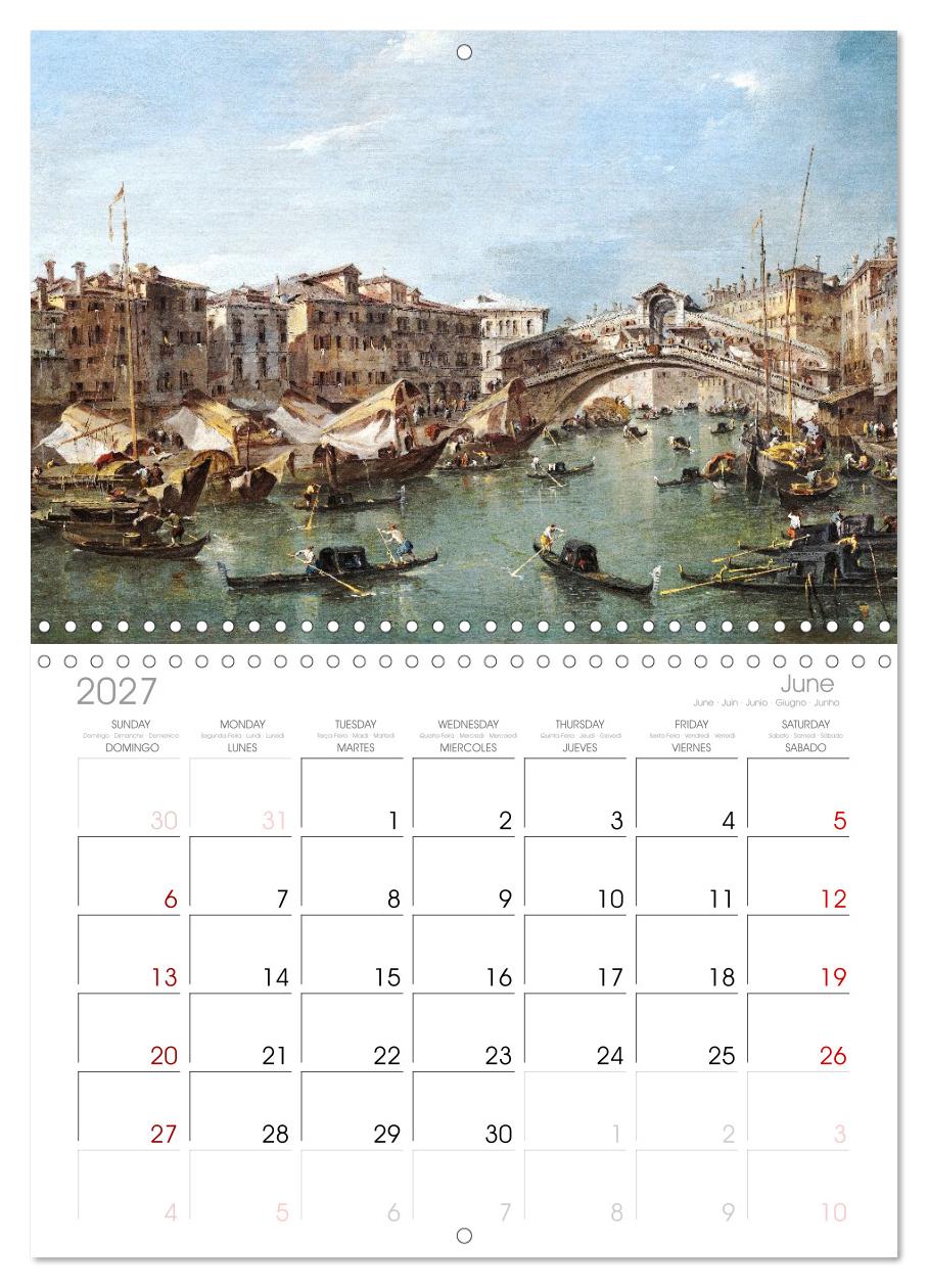 Venedig - Gemälde aus drei Jahrhunderten. Kunstkalender