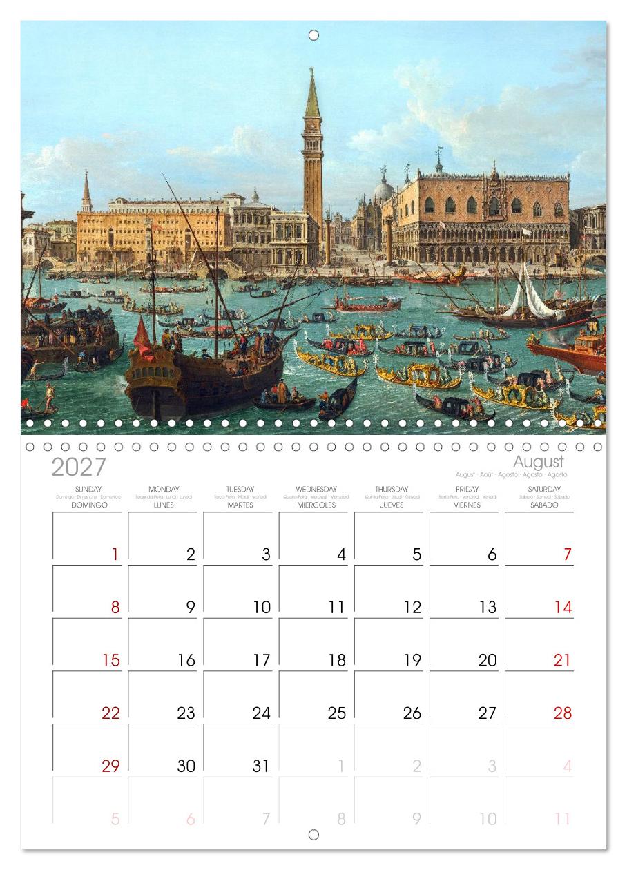 Venedig - Gemälde aus drei Jahrhunderten. Kunstkalender