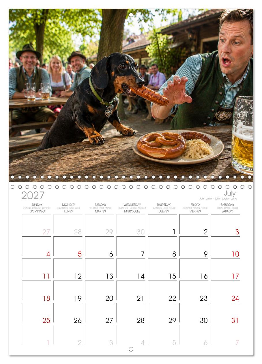 Dackel, Bier und Brezen
