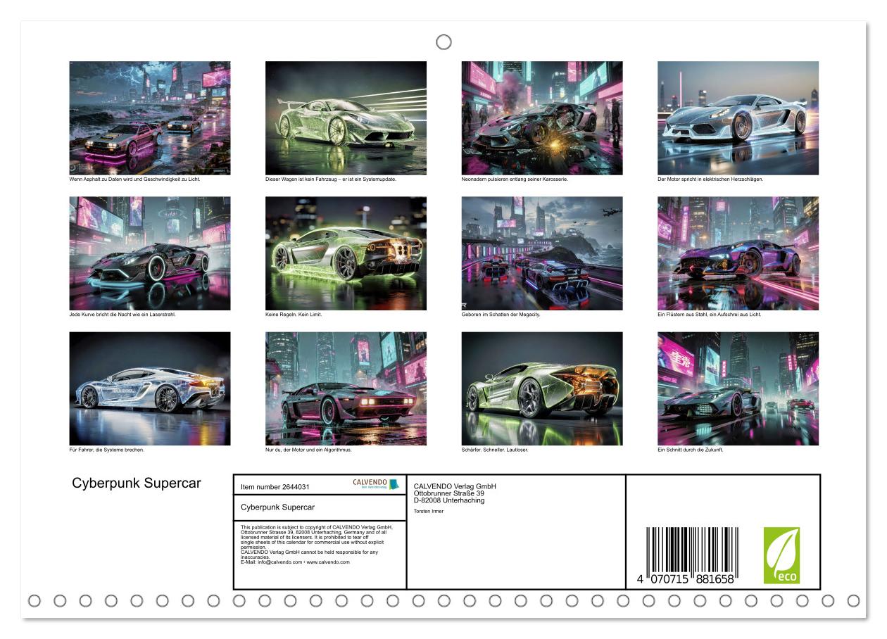 Cyberpunk-Supersportwagen