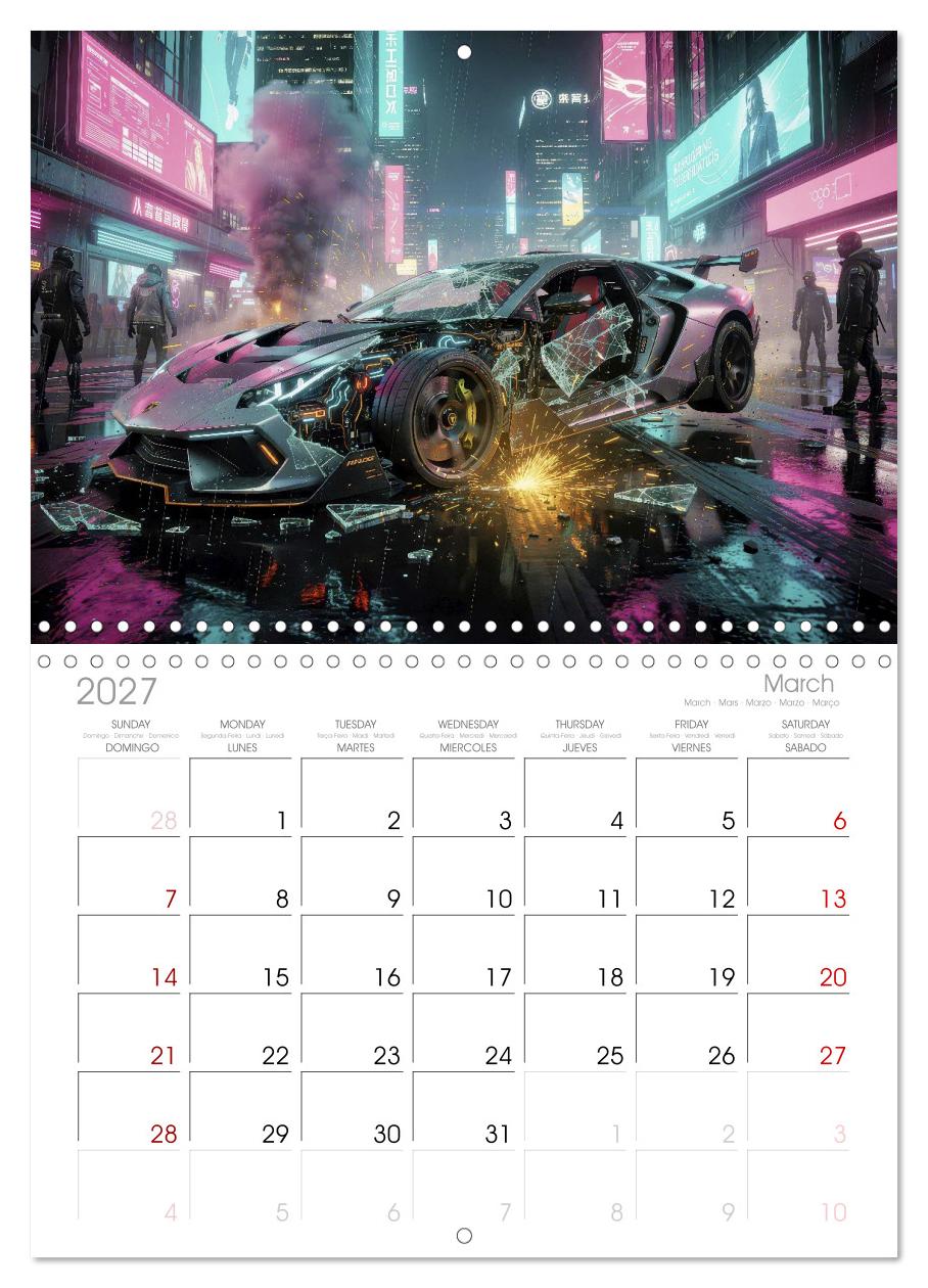 Cyberpunk-Supersportwagen