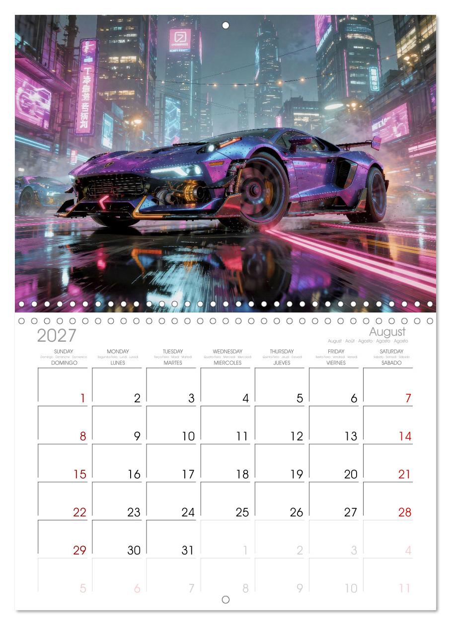 Cyberpunk-Supersportwagen