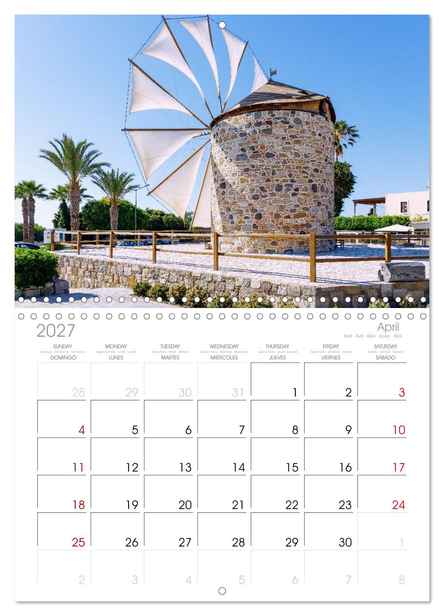 Griechische Insel Kos. Sommerstimmung in den Farben der Ägäis