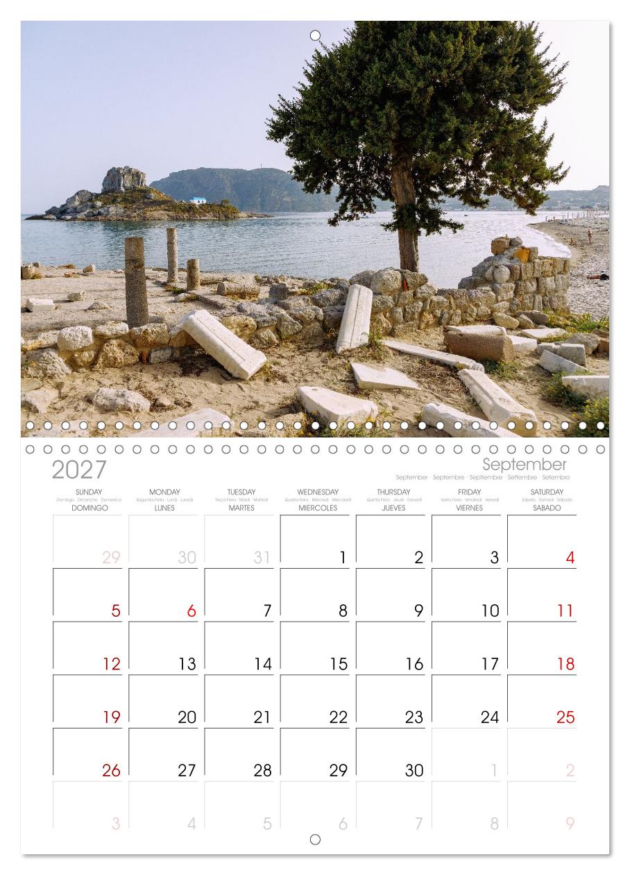Griechische Insel Kos. Sommerstimmung in den Farben der Ägäis