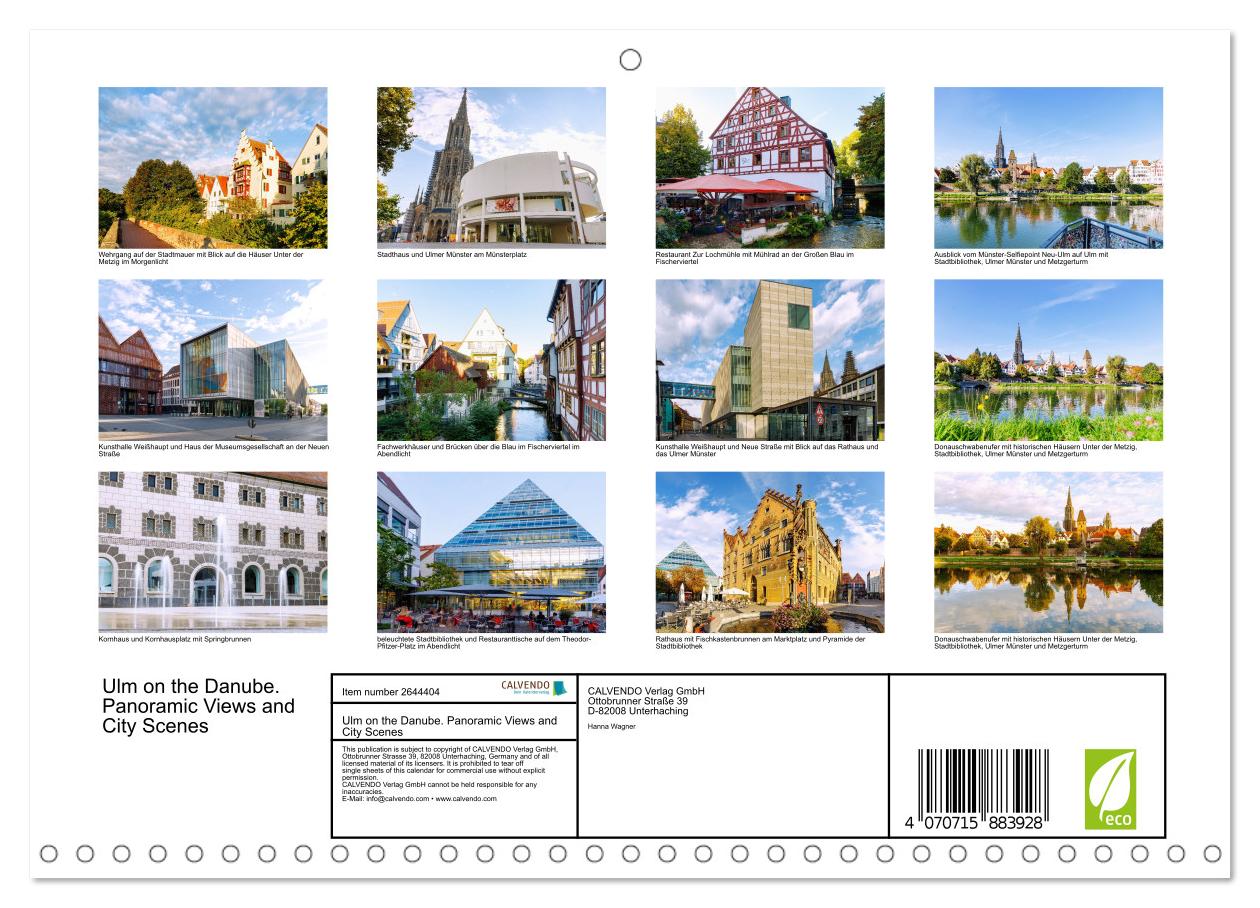 Donaustadt Ulm. Panoramaansichten und Stadtmomente