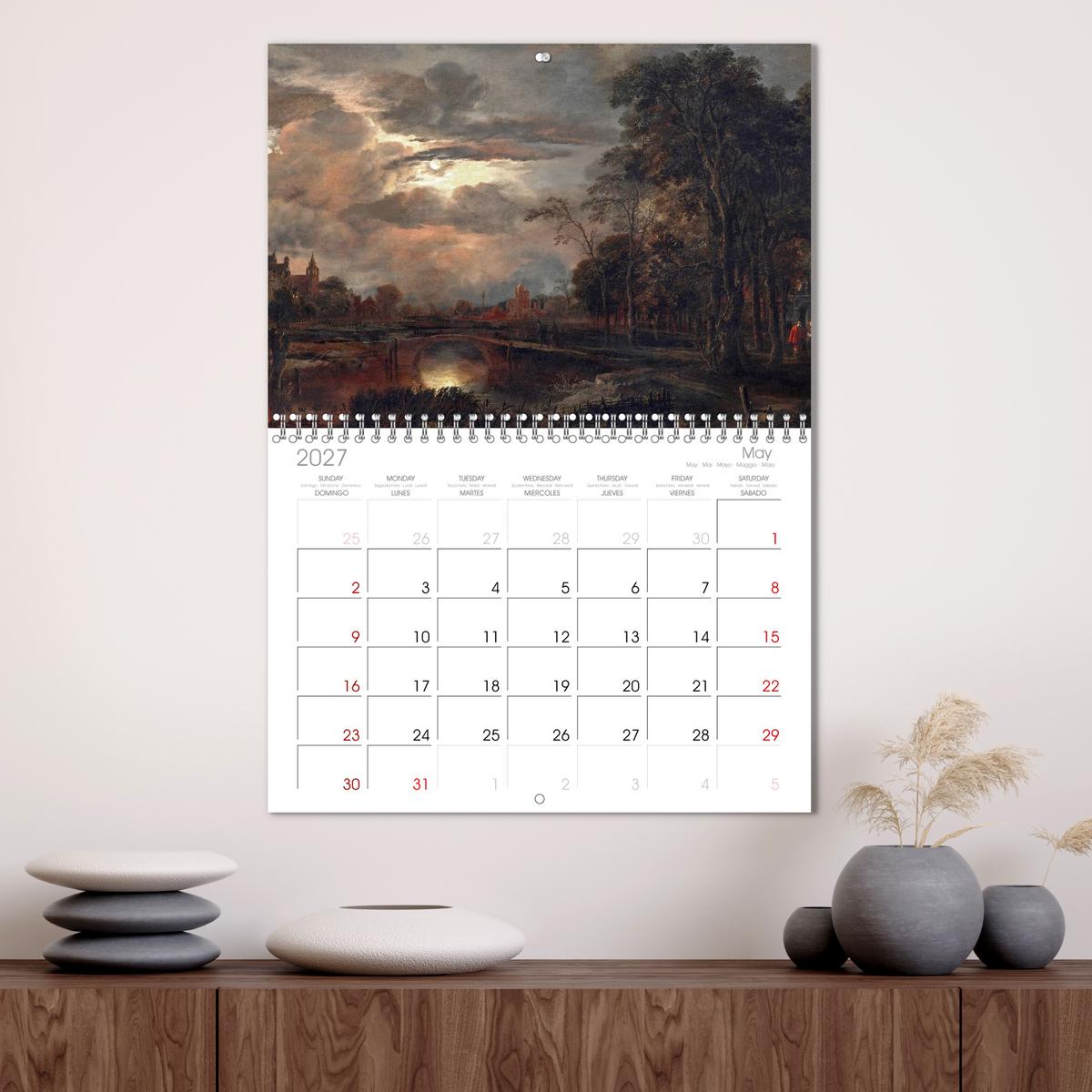 Im Mondschein. Malerische stille Nacht - Kunstkalender