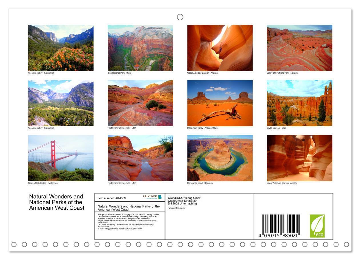 Naturwunder und Nationalparks der amerikanischen Westküste