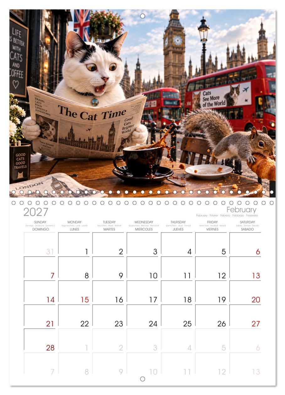 Eine Katze reist um die Welt