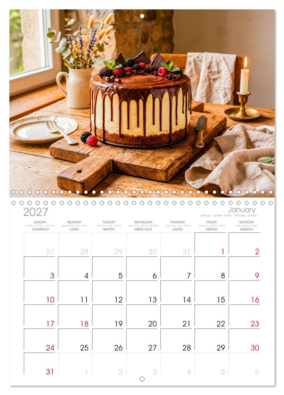 Käsekuchen Kalender - Köstliche Dessertmomente