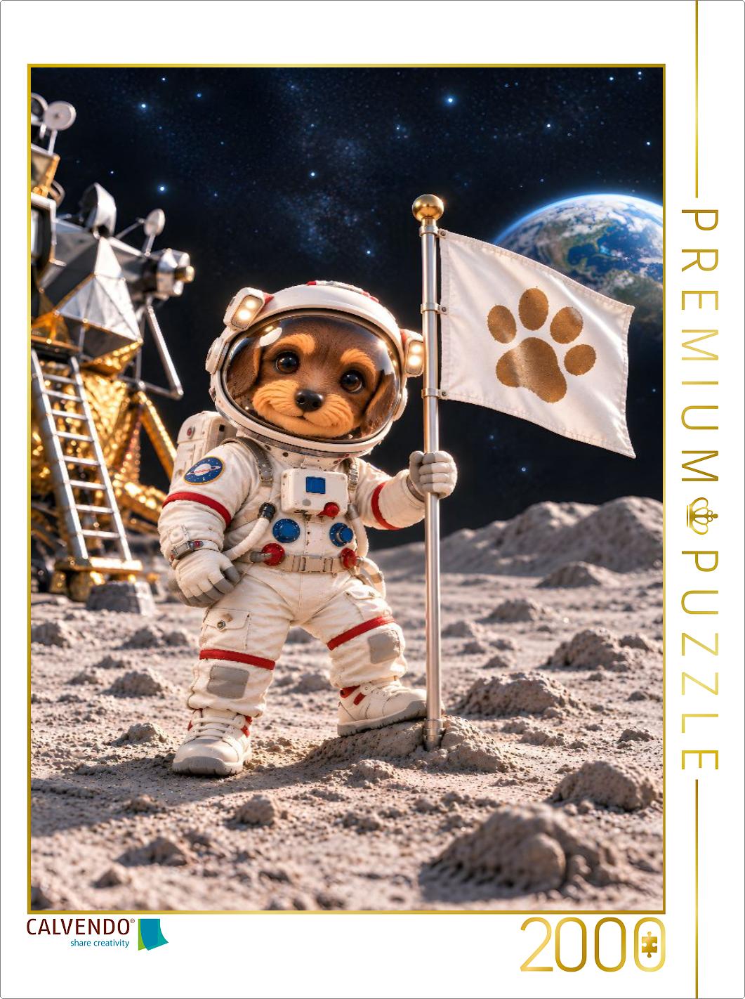 Motte als Astronautin
