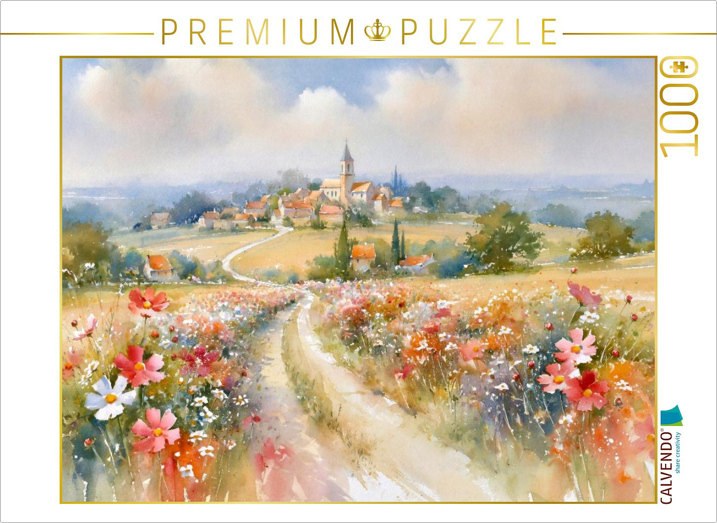 Ein Weg durch das Blumenmeer