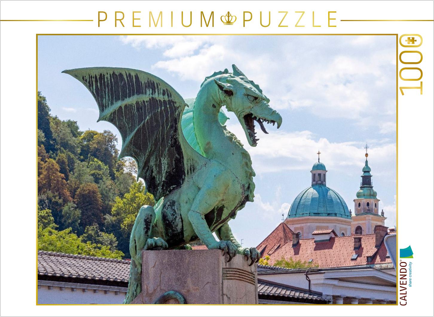 Drachen-Figur, Drachenbrücke, Kathedrale