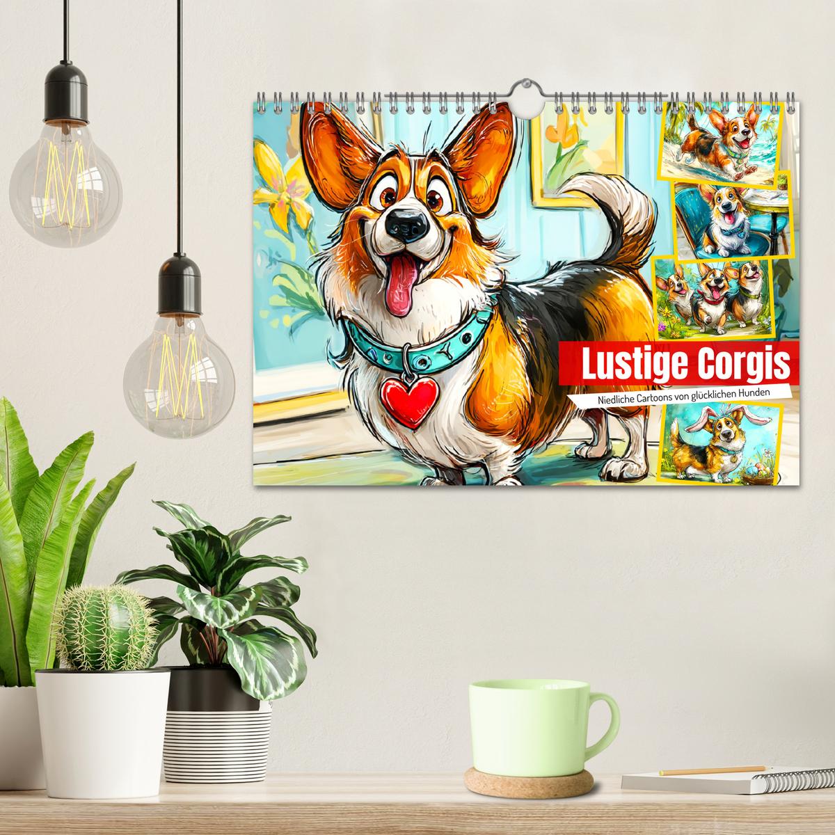 Haargummis Mit Corgi-Motiv – Niedlich, Dehnbar, 4 Stück Bunt
