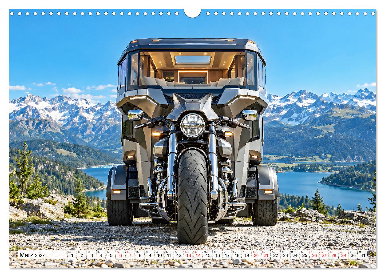 Wohnträume auf Rädern - Fantasievolle Motorrad-Camper