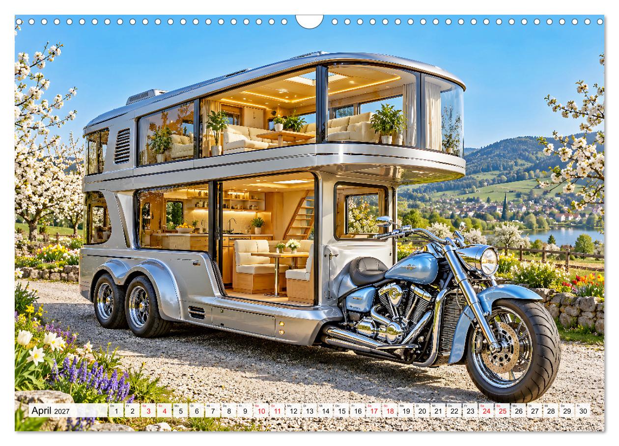 Wohnträume auf Rädern - Fantasievolle Motorrad-Camper