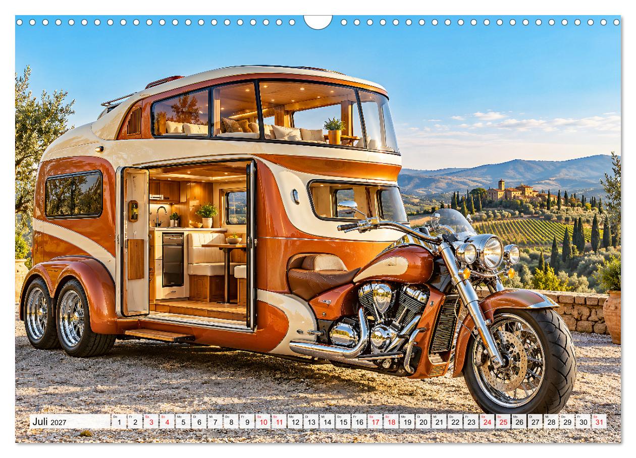 Wohnträume auf Rädern - Fantasievolle Motorrad-Camper