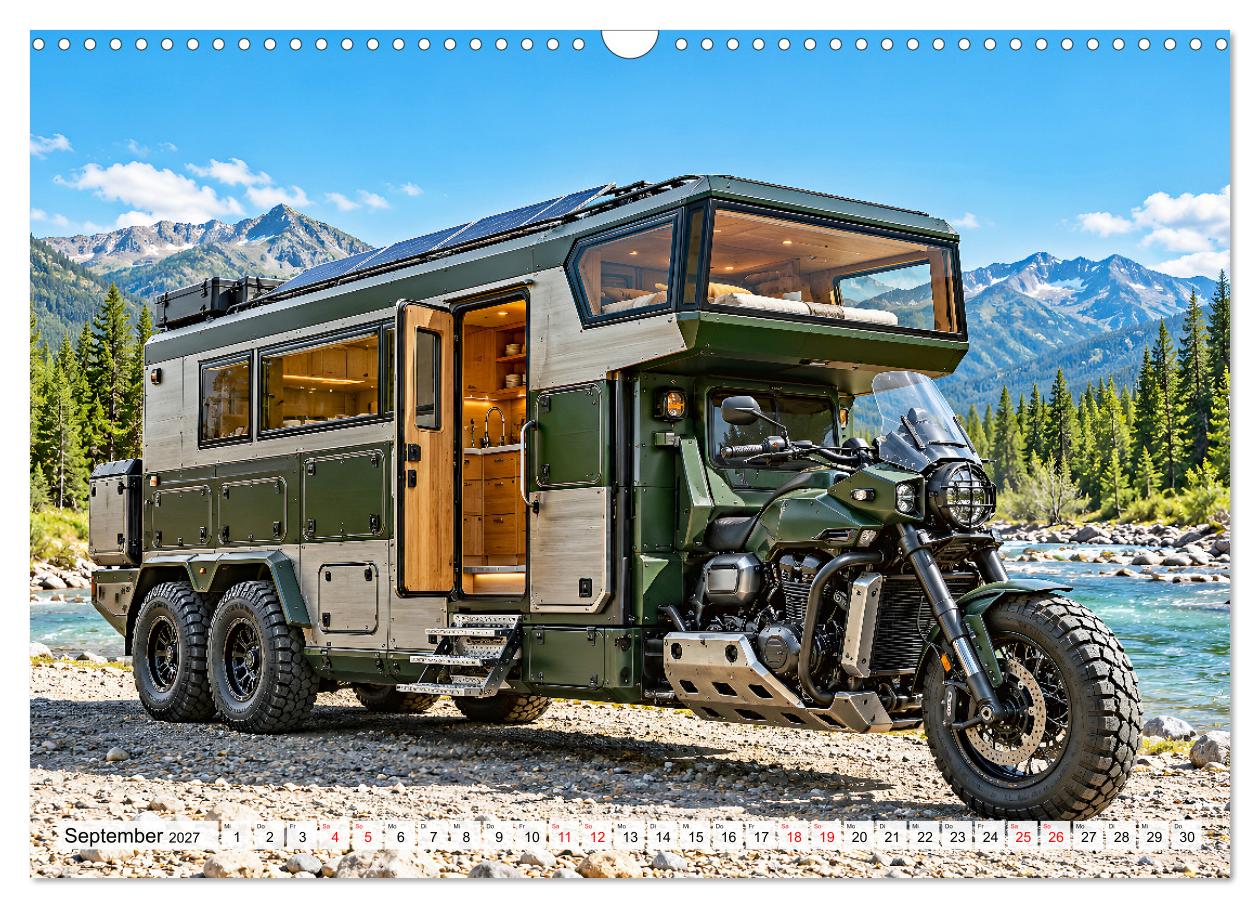 Wohnträume auf Rädern - Fantasievolle Motorrad-Camper