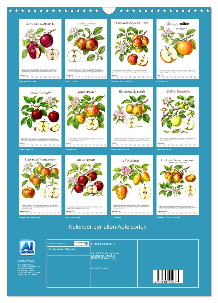 Kalender der alten Apfelsorten
